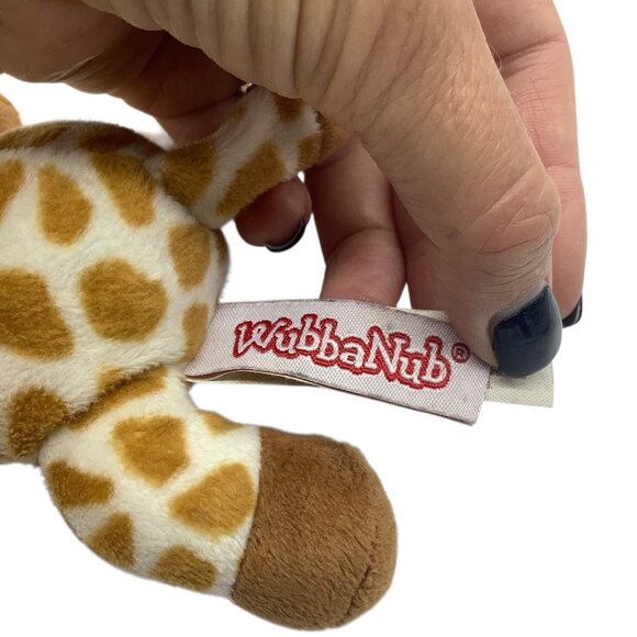 WubbaNub Infant Giraffe Pacifier Plush Toy Stuffed Animal - Picture 2 of 7